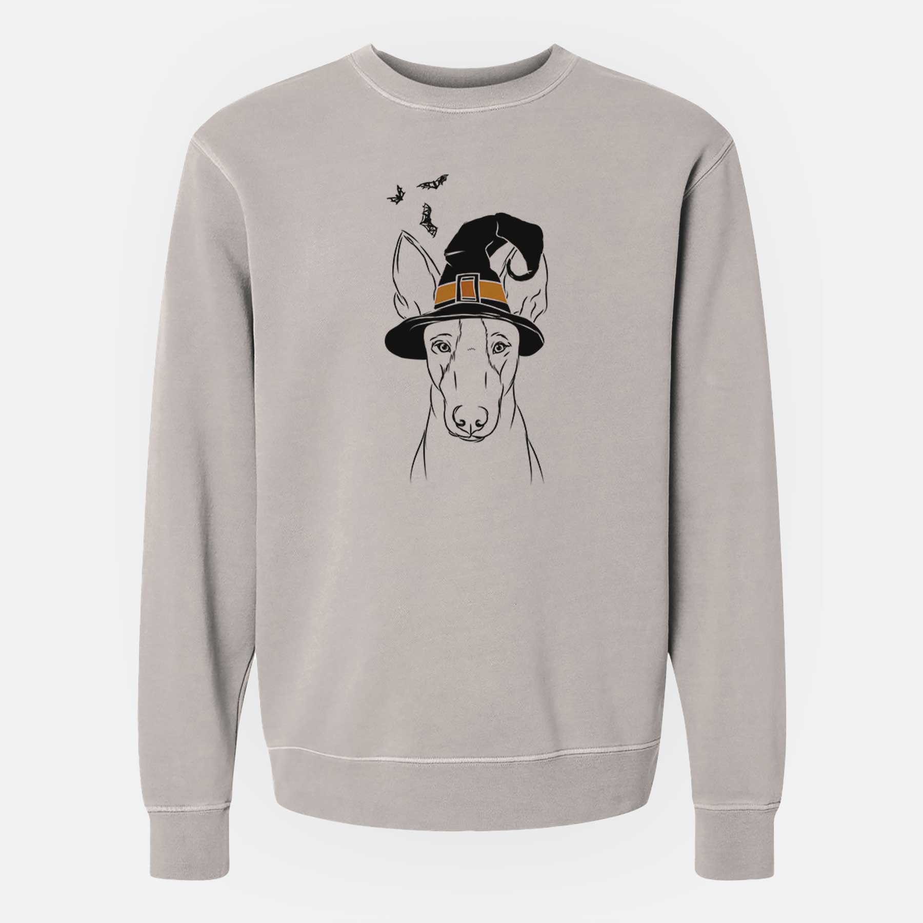 Witch Indy the Ibizan Hound - Unisex Pigment Dyed Crew Sweatshirt