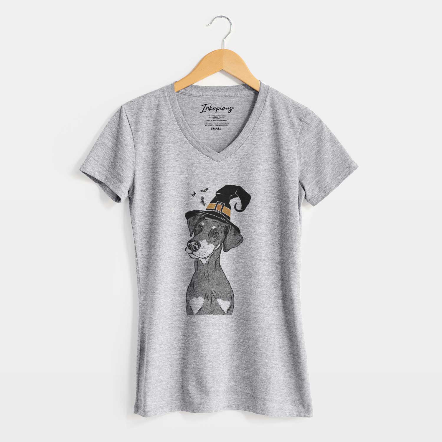 Witch Iroh the Doberman Pinscher - Women's V-neck Shirt