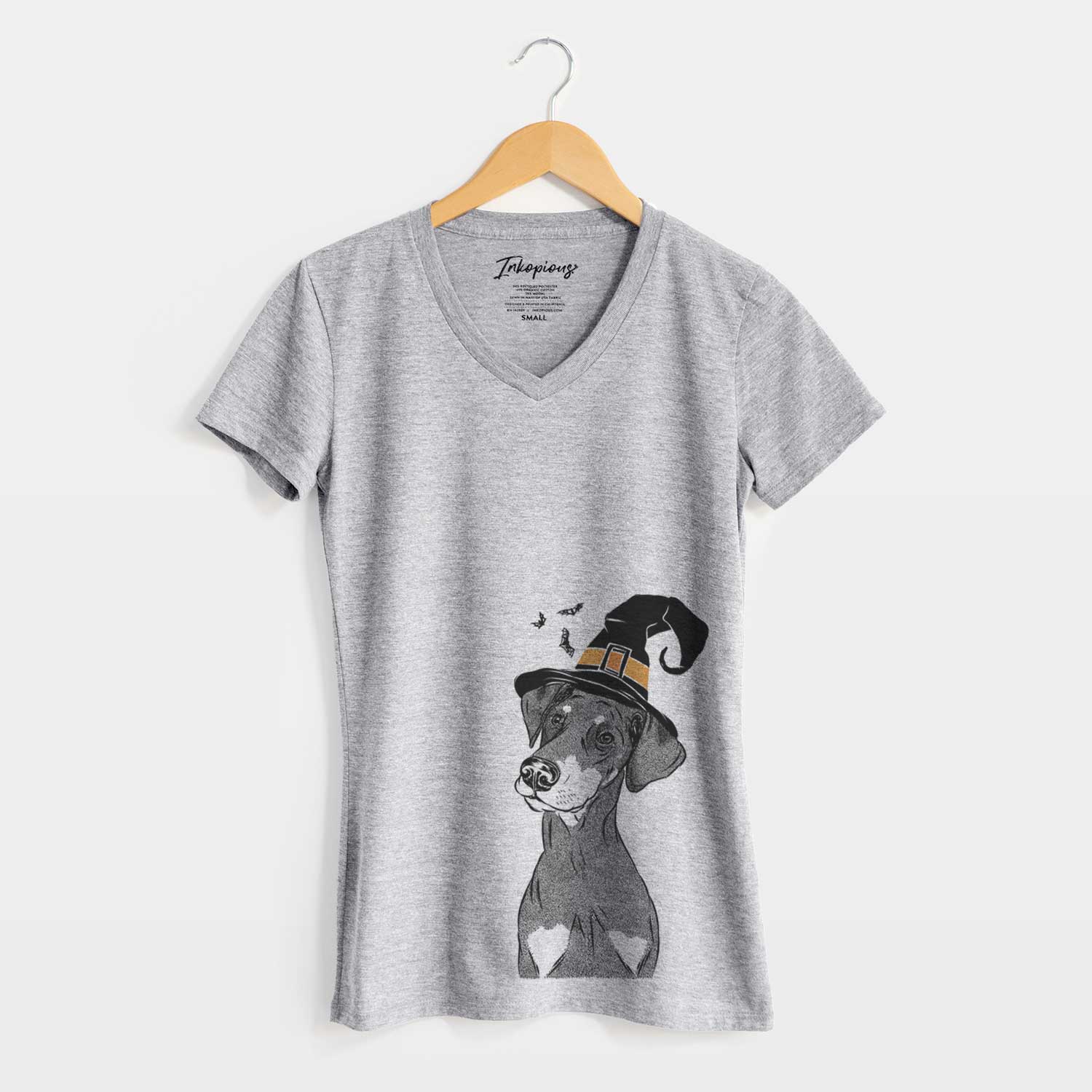 Witch Iroh the Doberman Pinscher - Women's V-neck Shirt