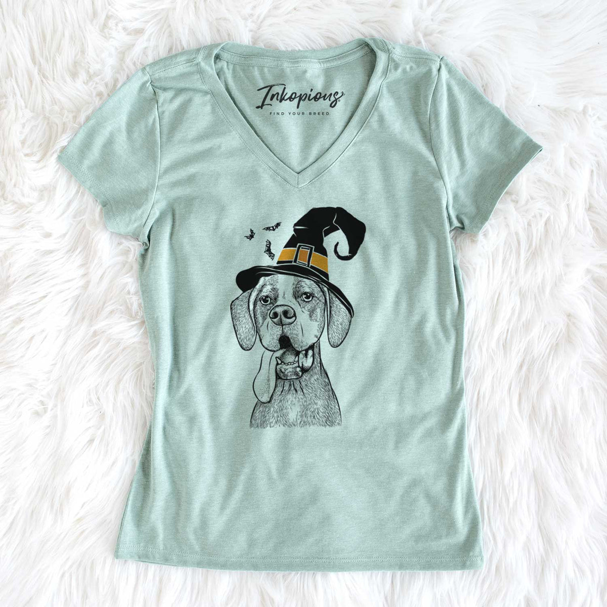 Witch Irwin the English Pointer - Women's V-neck Shirt