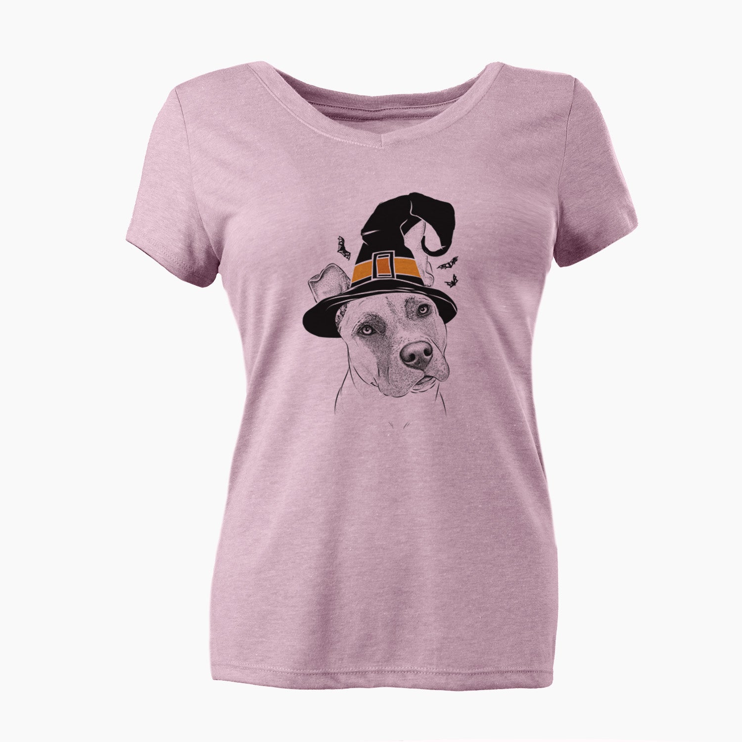 Witch Ivy the Pitbull Mix - Women's Perfect V-neck Shirt