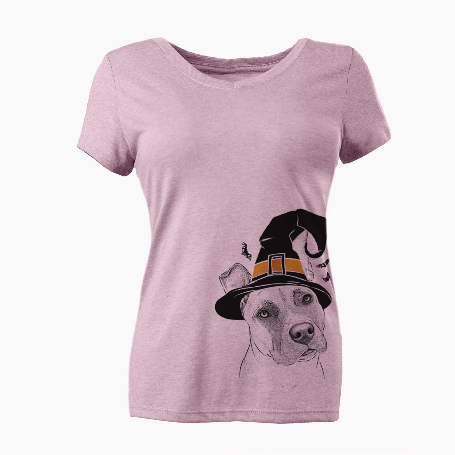 Witch Ivy the Pitbull Mix - Women's Perfect V-neck Shirt