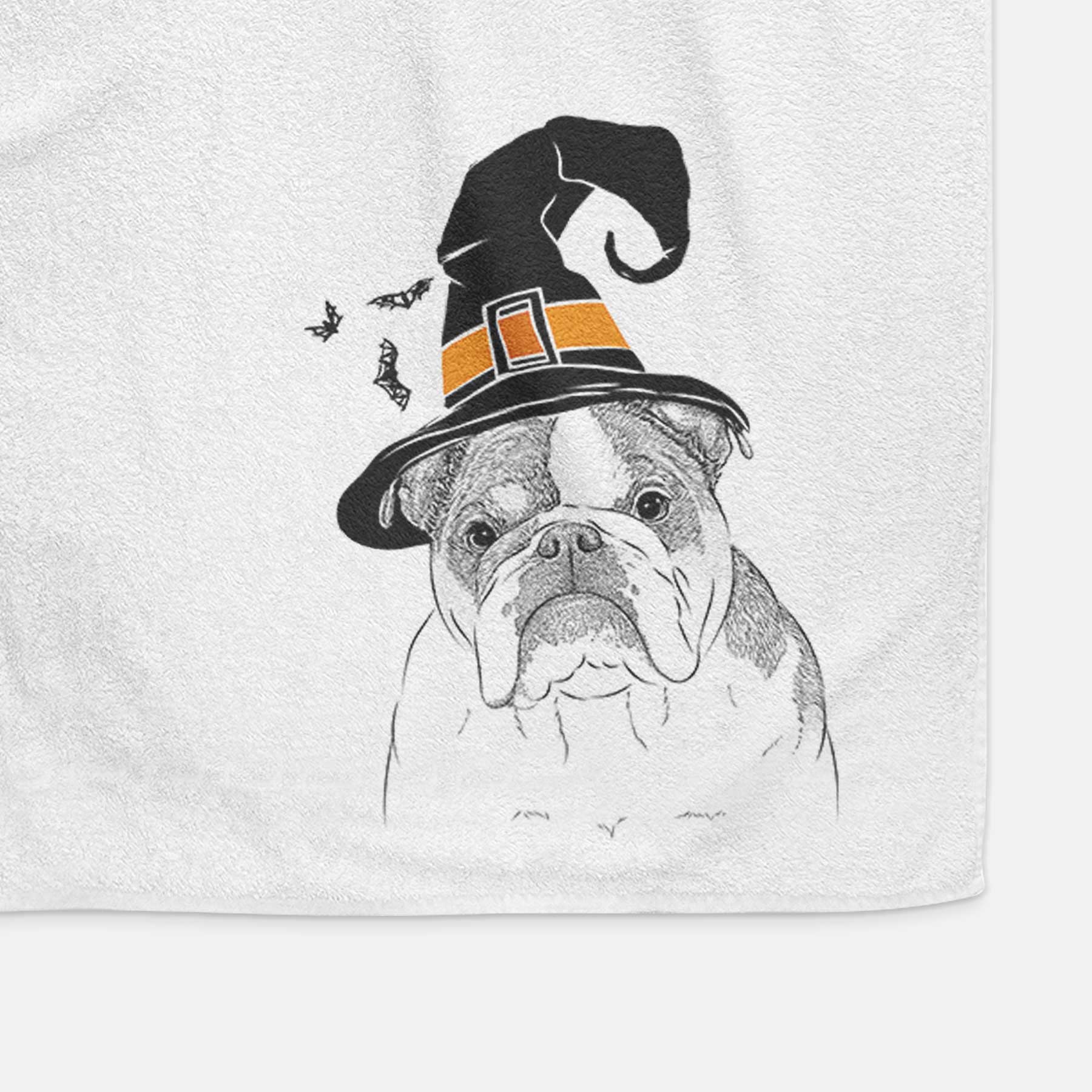 Jack the English Bulldog Decorative Hand Towel