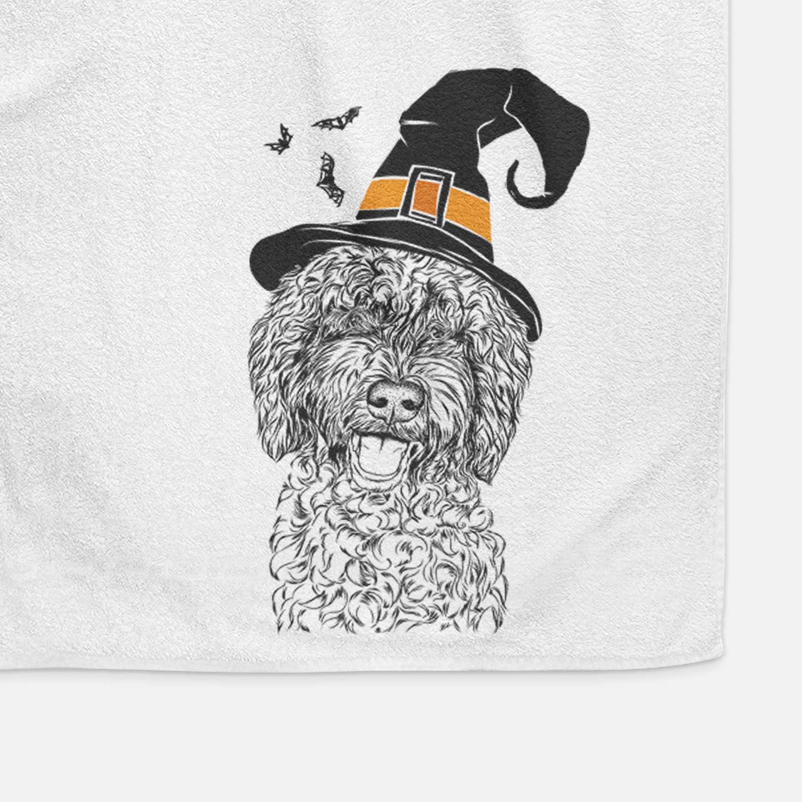 Jack the Chocolate Labradoodle Decorative Hand Towel