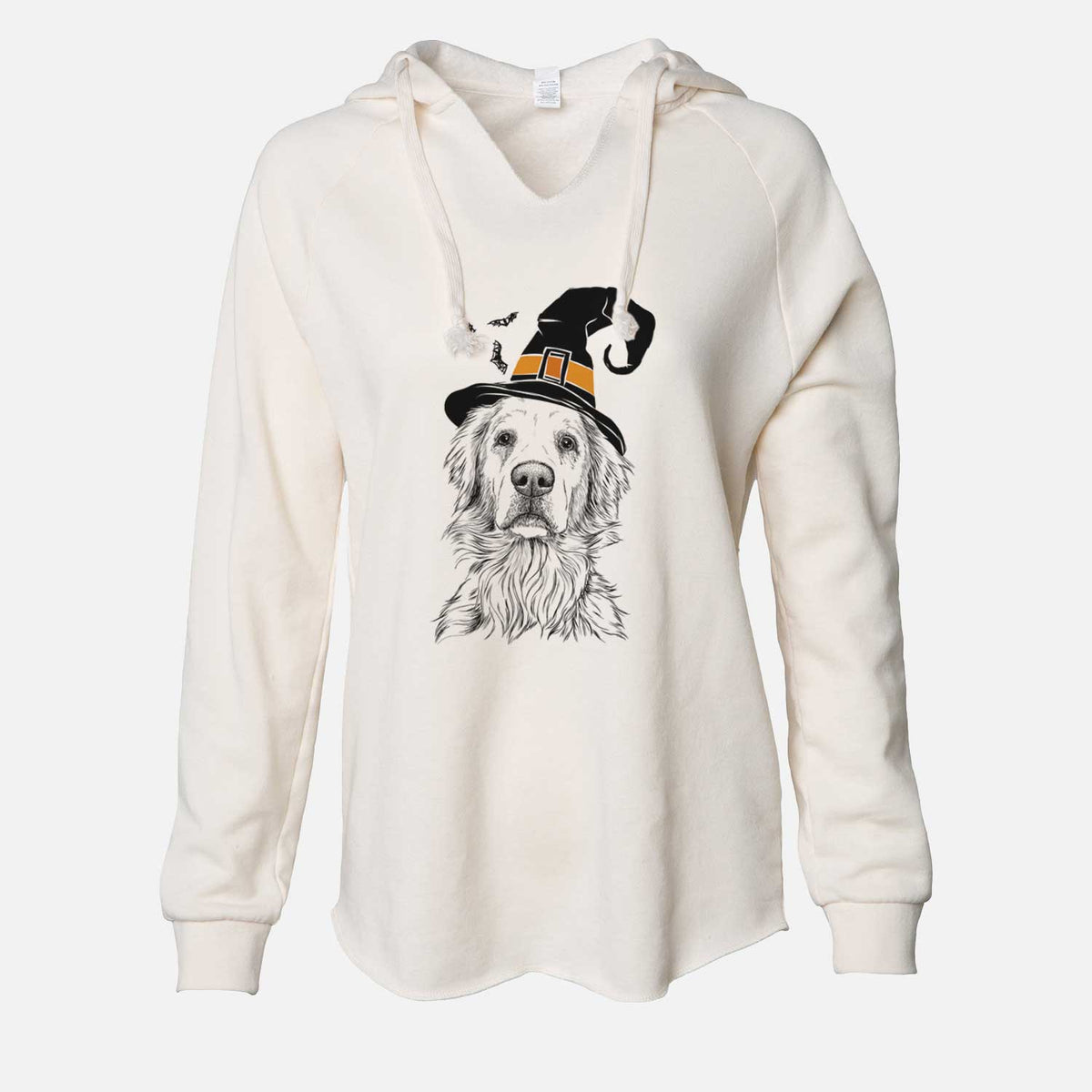 Witch Jake aroni the Golden Retriever - Cali Wave Hooded Sweatshirt