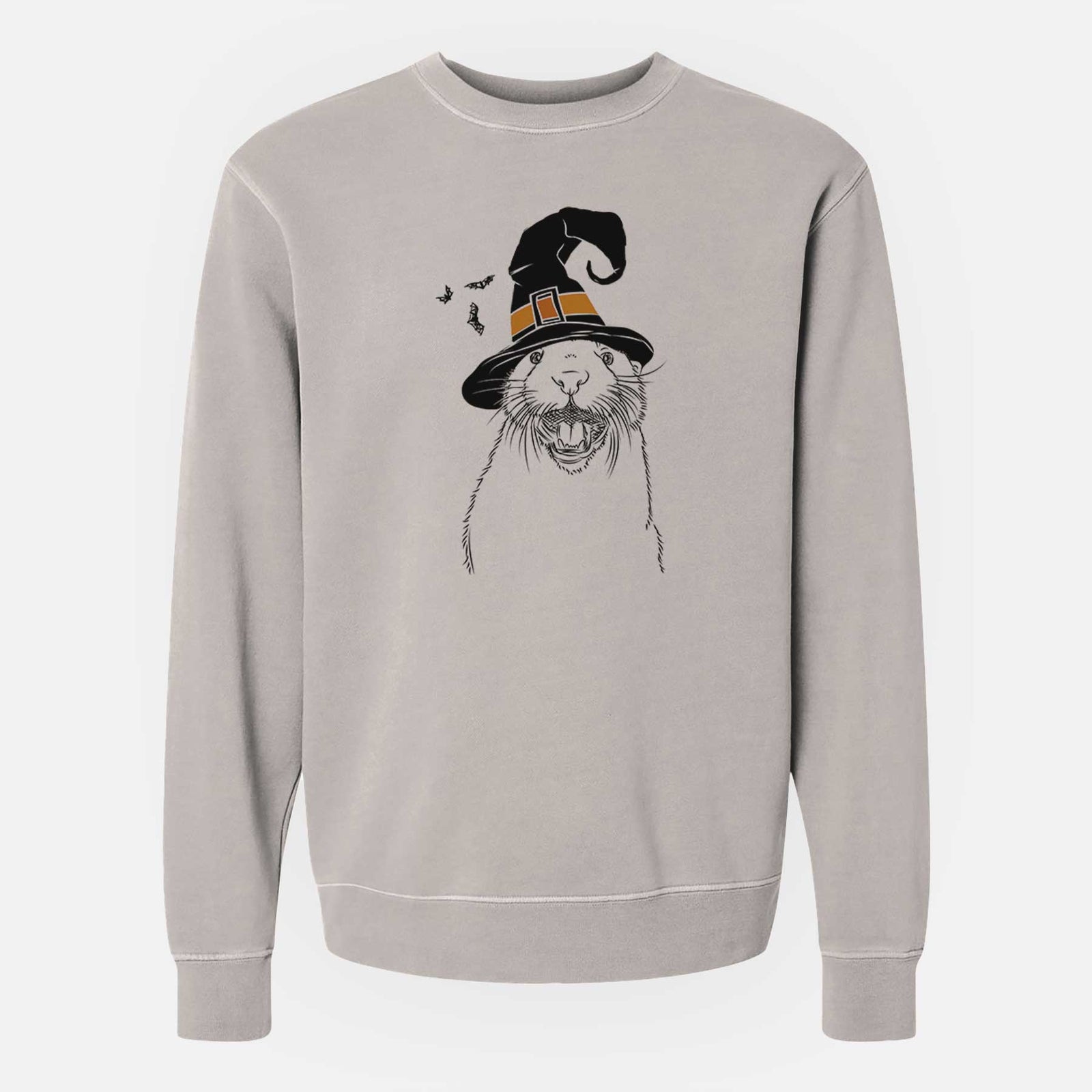 Witch Jasper the River Otter - Unisex Pigment Dyed Crew Sweatshirt