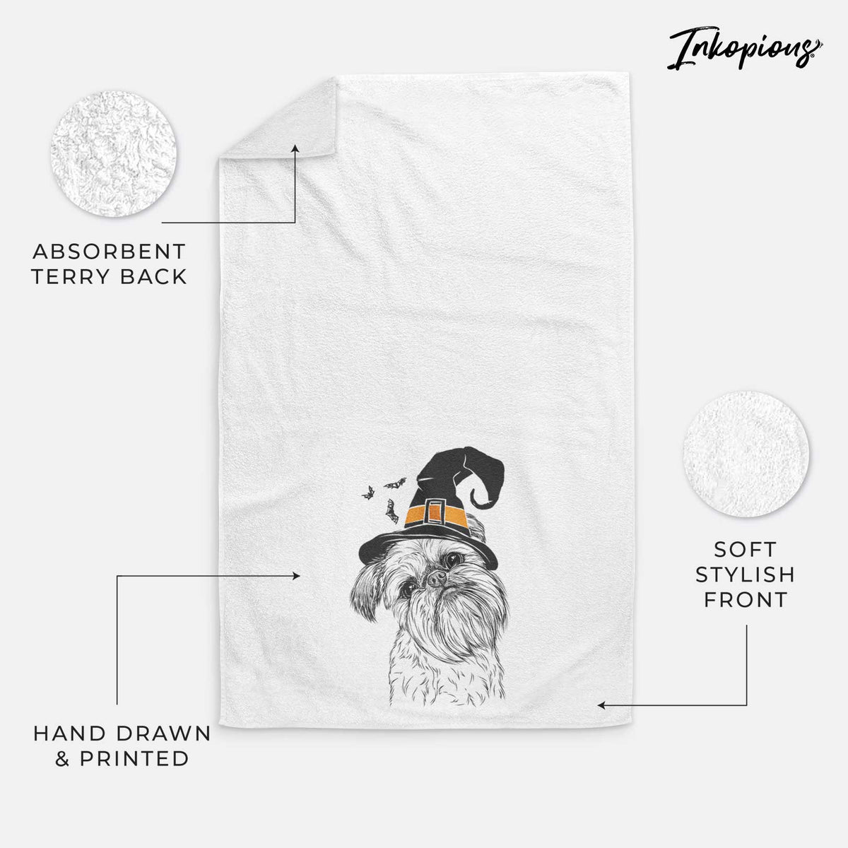 Jasper Joe the Brussels Griffon Decorative Hand Towel