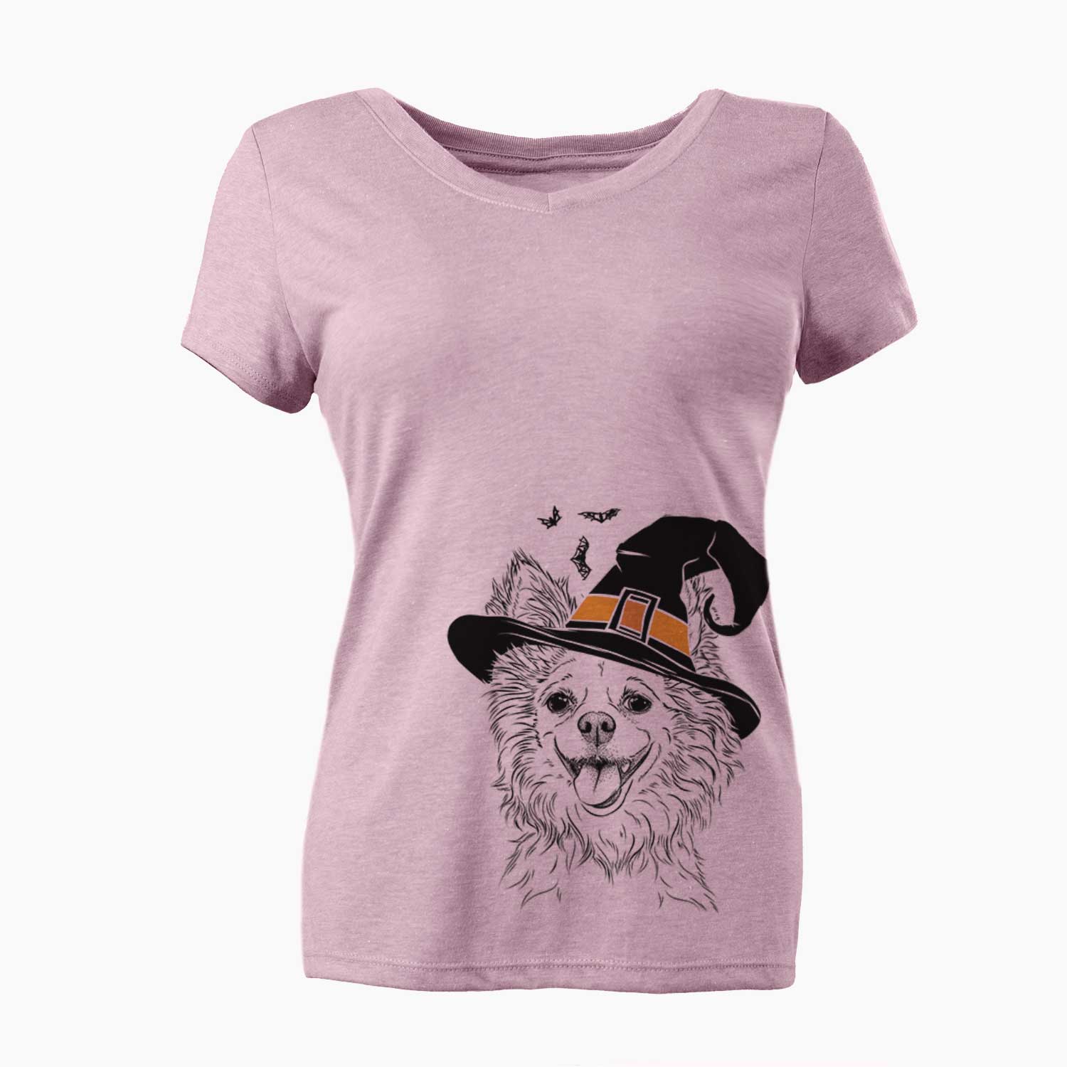 Witch Jasper the Pomchi - Women's V-neck Shirt