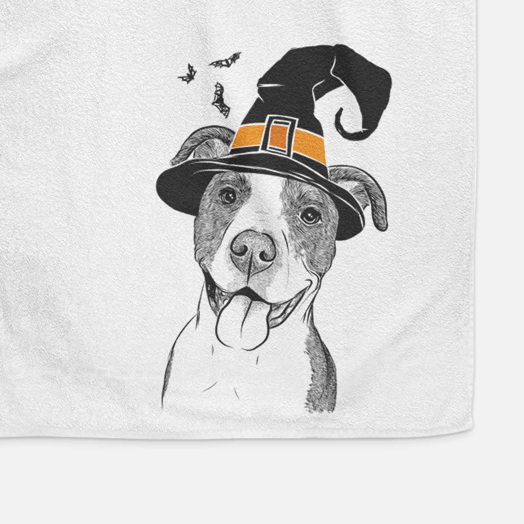 Jax the American Pitbull Terrier Mix Decorative Hand Towel