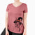 Witch Jax the American Pitbull Terrier Mix - Women's V-neck Shirt