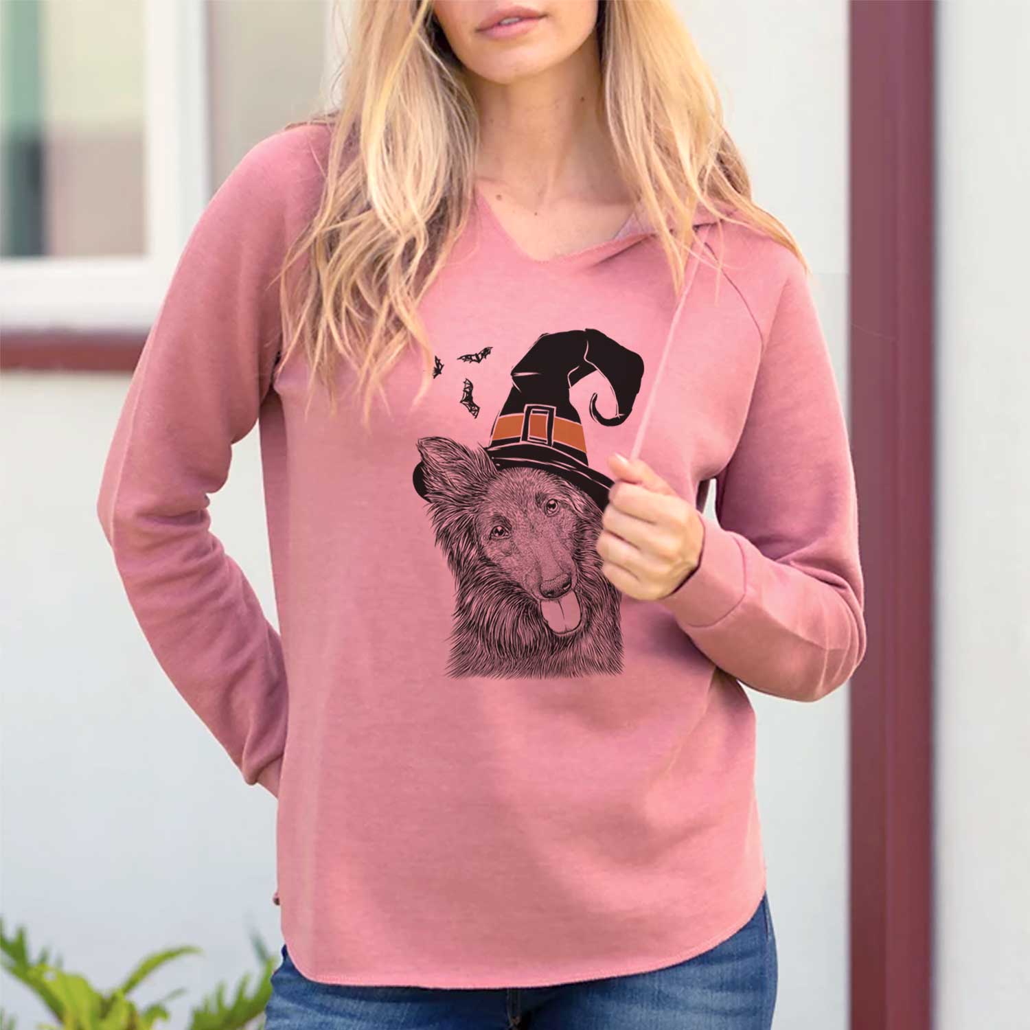 Witch Jaxx the Belgian Tervuren - Cali Wave Hooded Sweatshirt