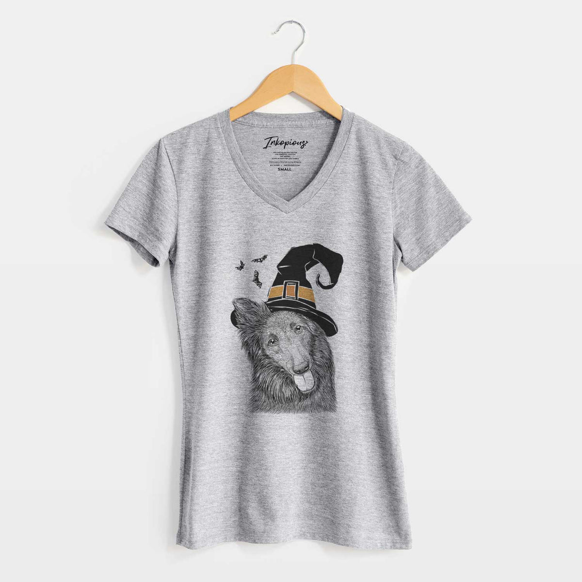 Witch Jaxx the Belgian Tervuren - Women's V-neck Shirt