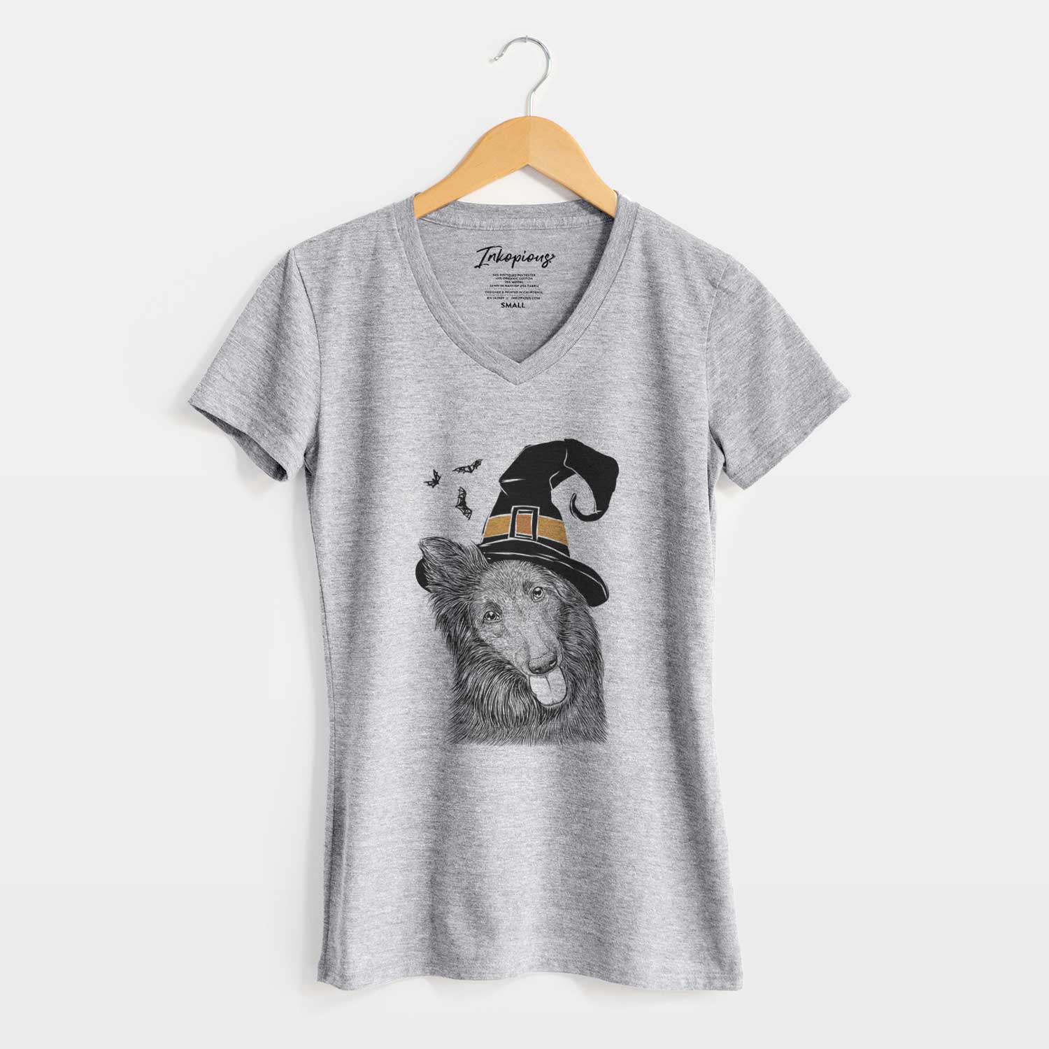 Witch Jaxx the Belgian Tervuren - Women's V-neck Shirt