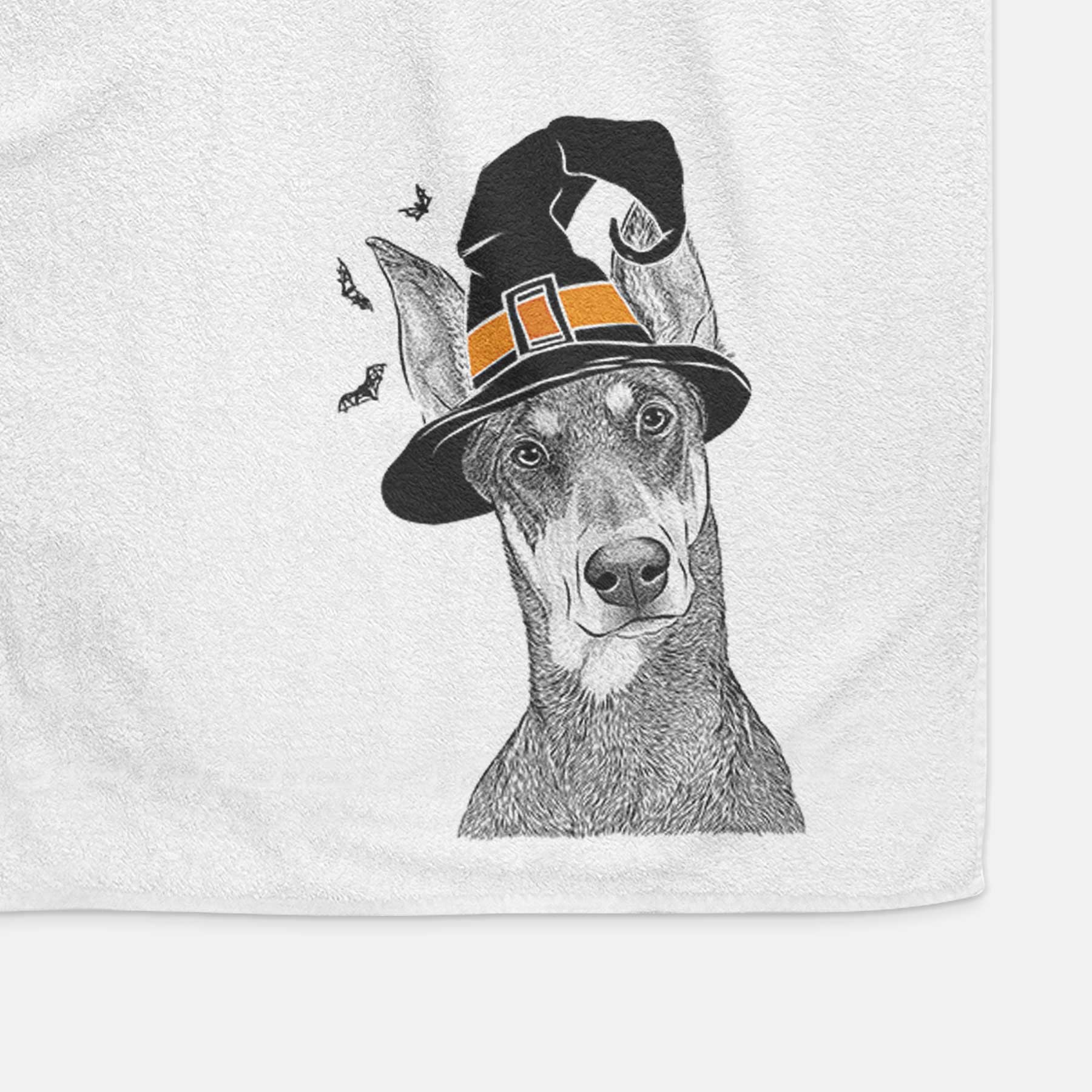 Jenna the Doberman Pinscher Decorative Hand Towel