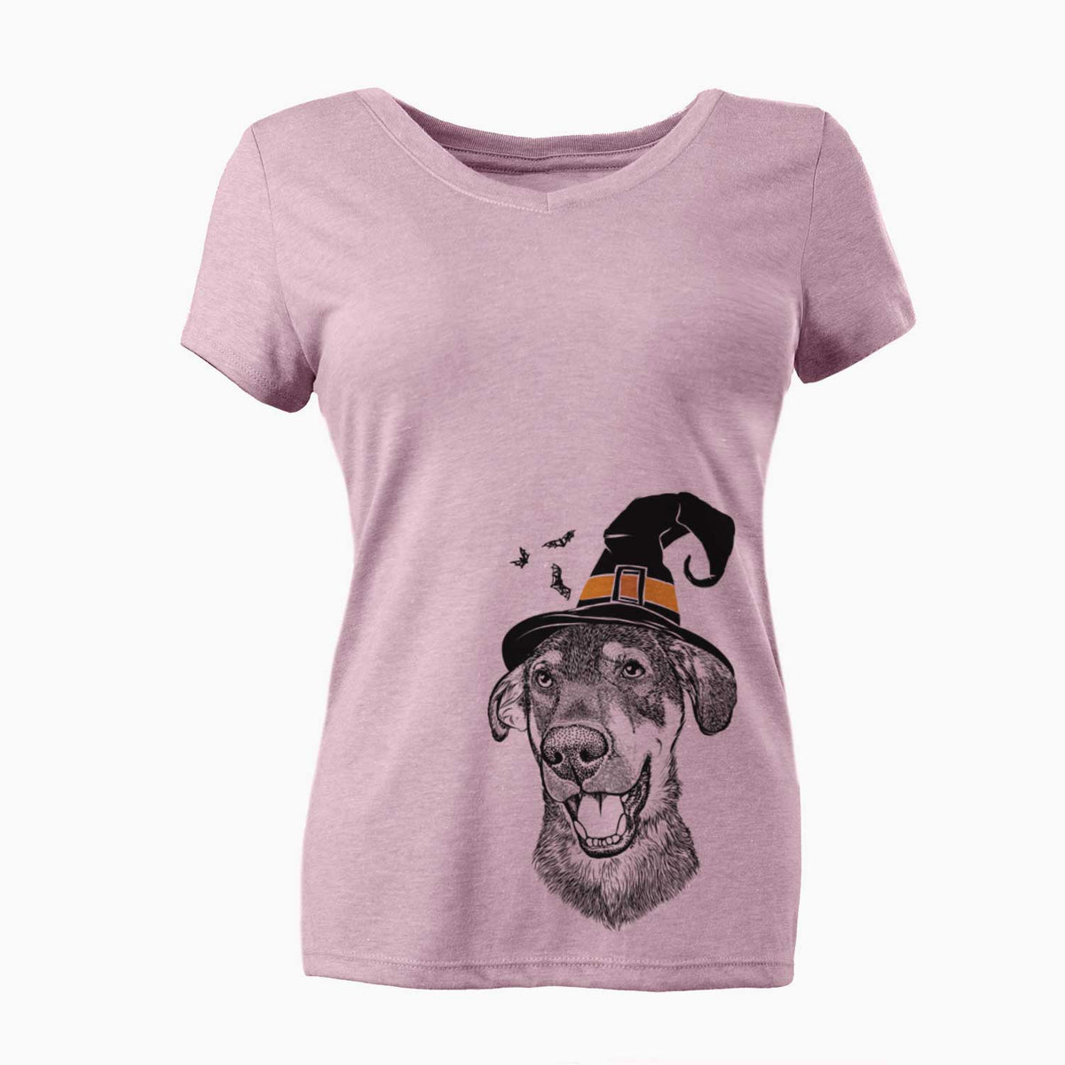 Witch Jet the Mixed Breed - Women's V-neck Shirt