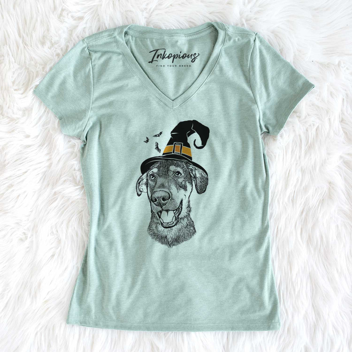Witch Jet the Mixed Breed - Women's V-neck Shirt