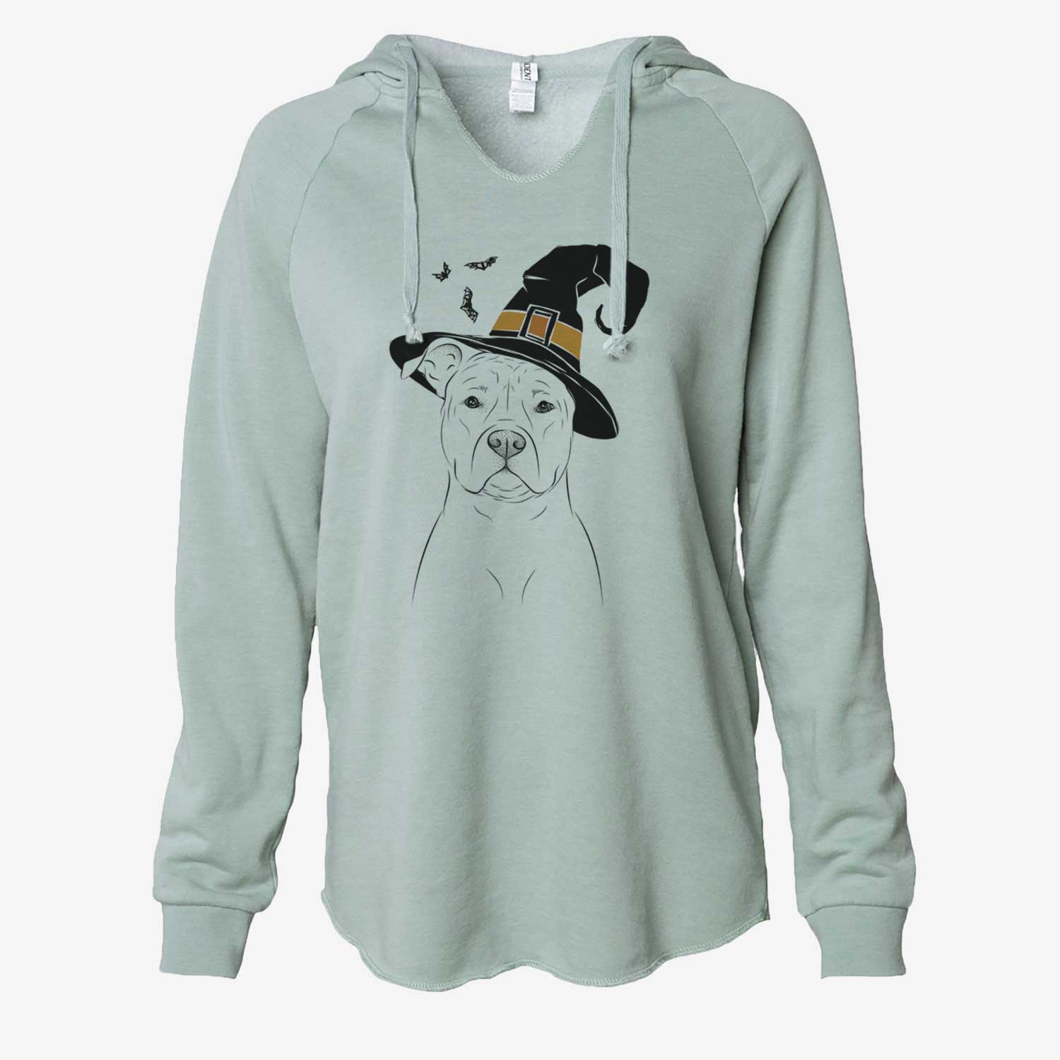 Witch Jethro the American Staffordshire Terrier - Cali Wave Hooded Sweatshirt