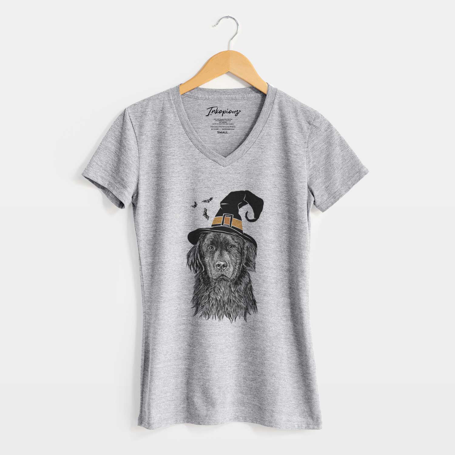 Witch Jinx the Newfoundland - Women's V-neck Shirt