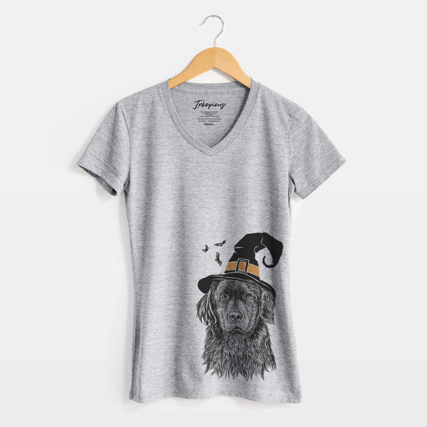 Witch Jinx the Newfoundland - Women's V-neck Shirt