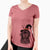 Witch Jinx the Newfoundland - Women's V-neck Shirt