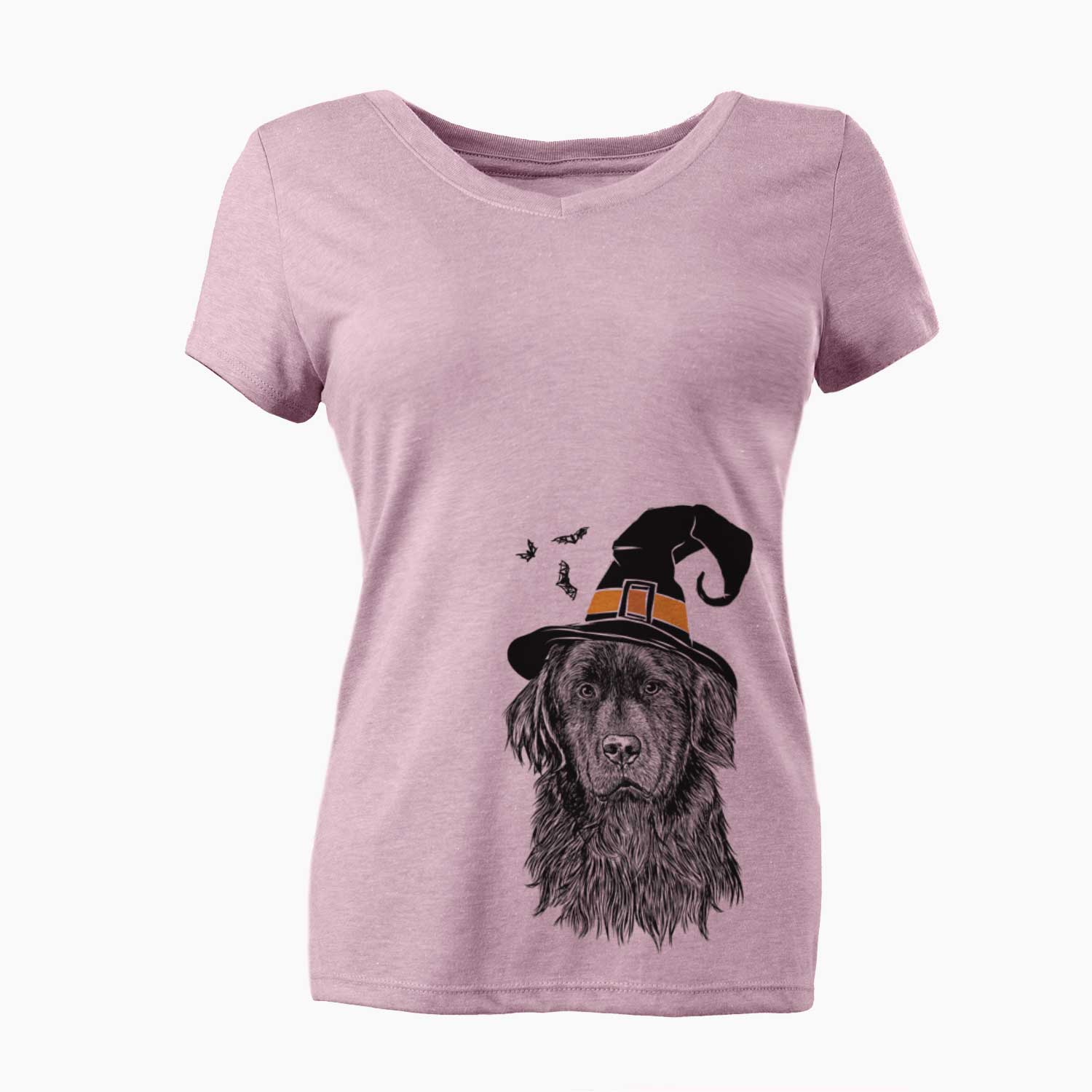 Witch Jinx the Newfoundland - Women's V-neck Shirt