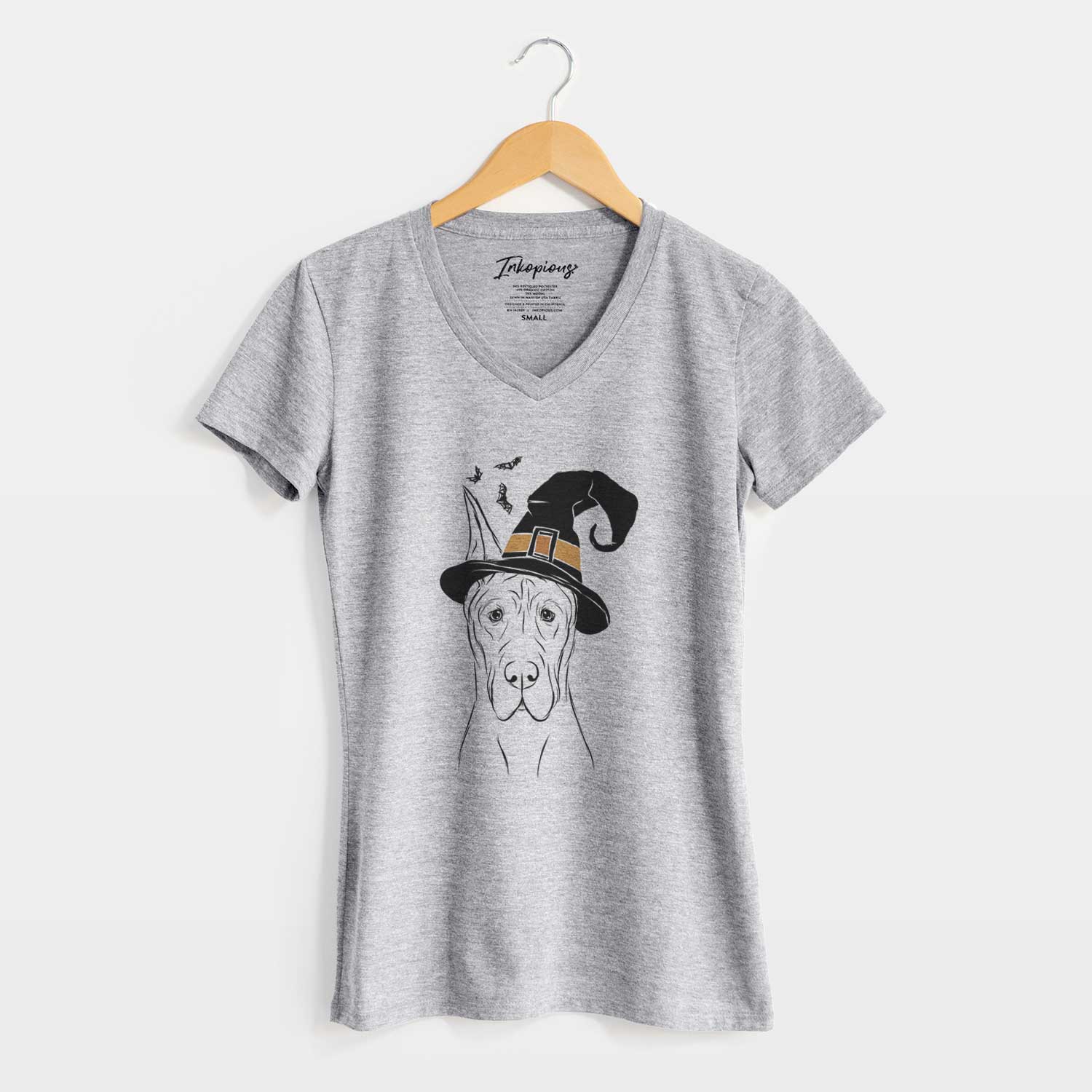 Witch Jude the Great Dane - Women's V-neck Shirt