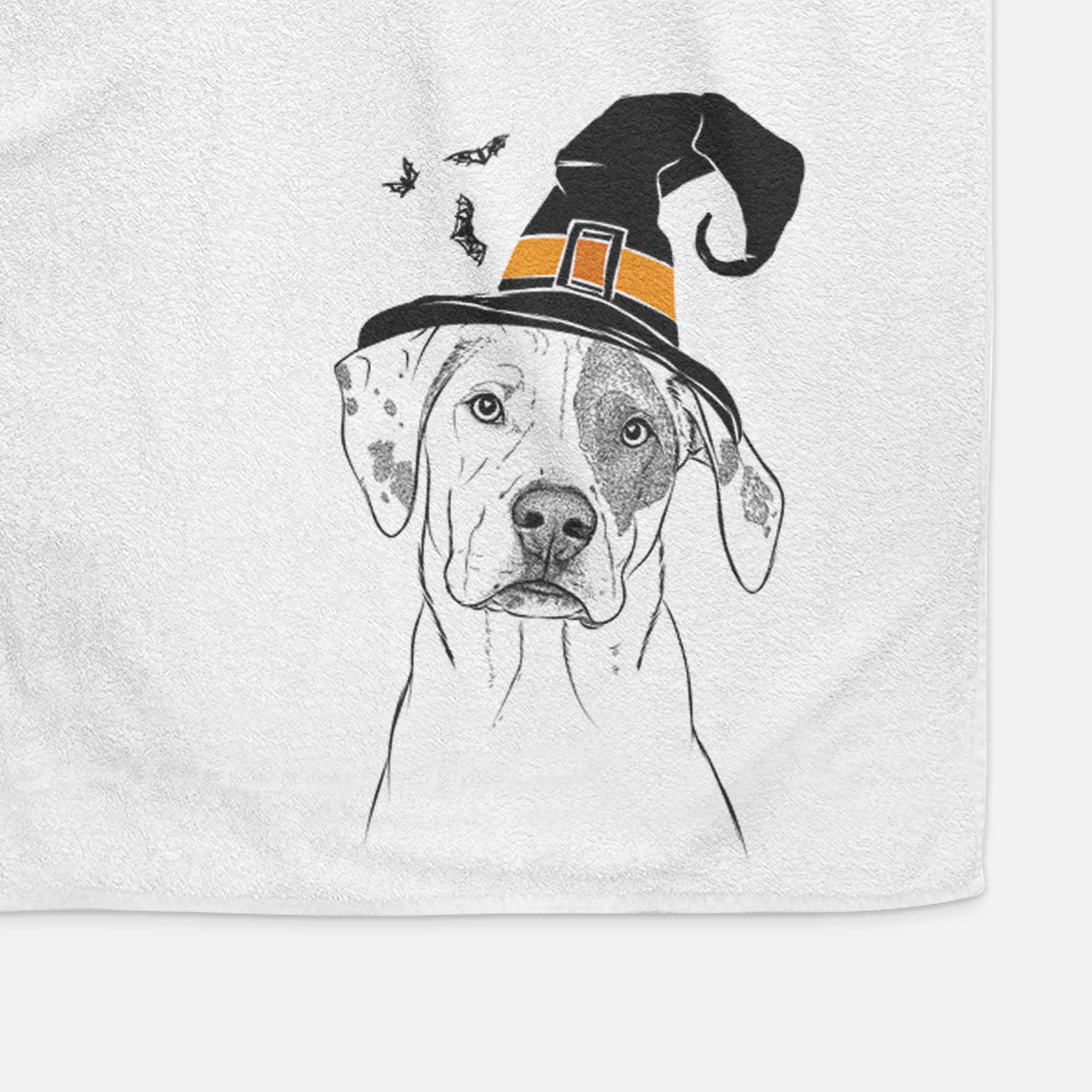 Julio the Dogo Argentino Mix Decorative Hand Towel