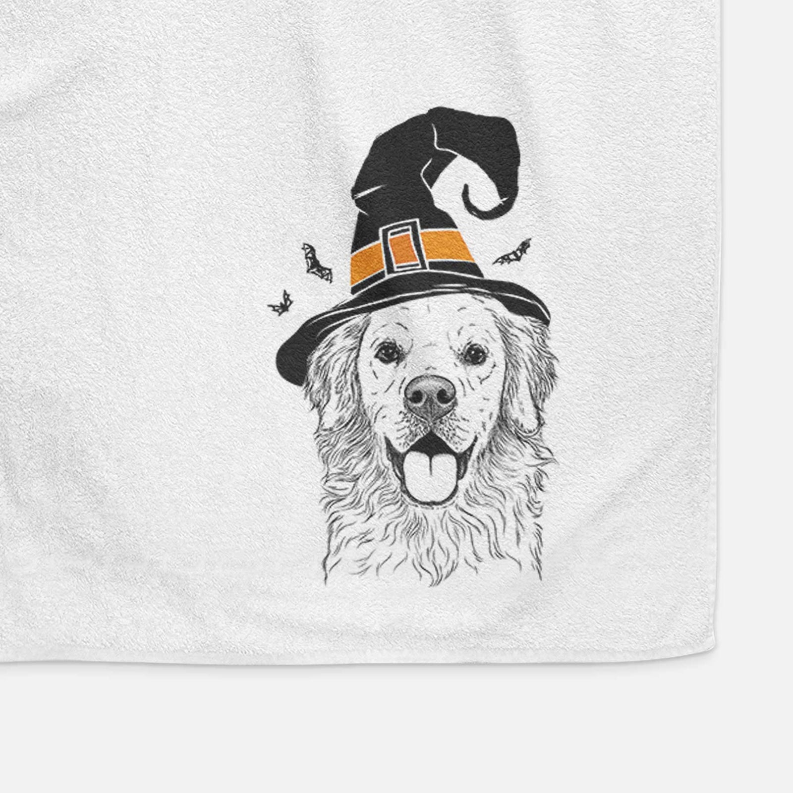 Juniper the Golden Retriever Decorative Hand Towel