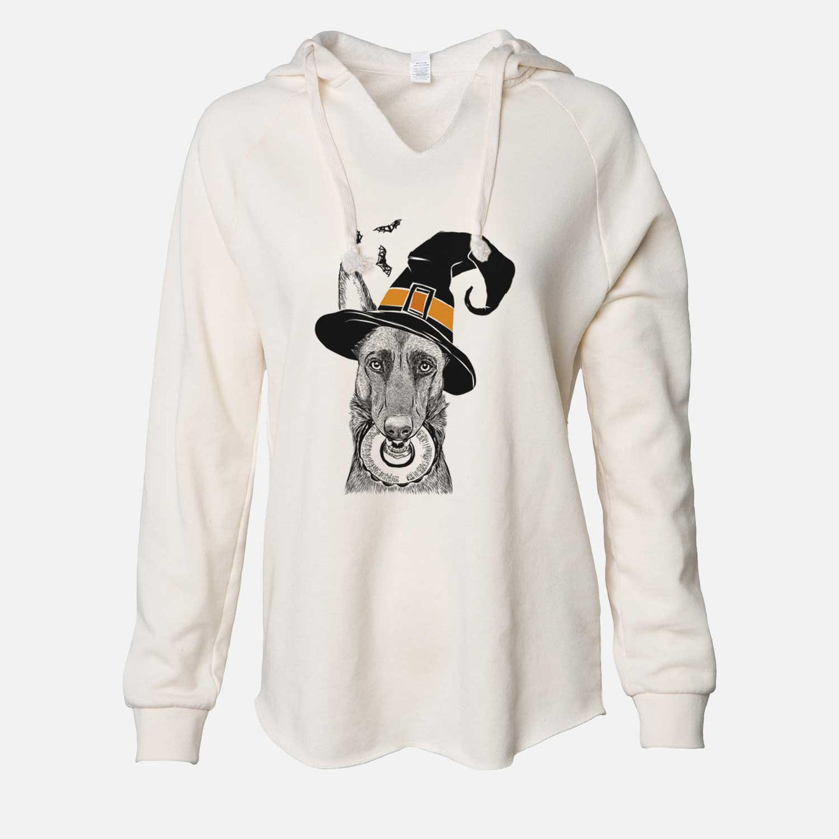 Witch Juno the Belgian Malinois - Cali Wave Hooded Sweatshirt