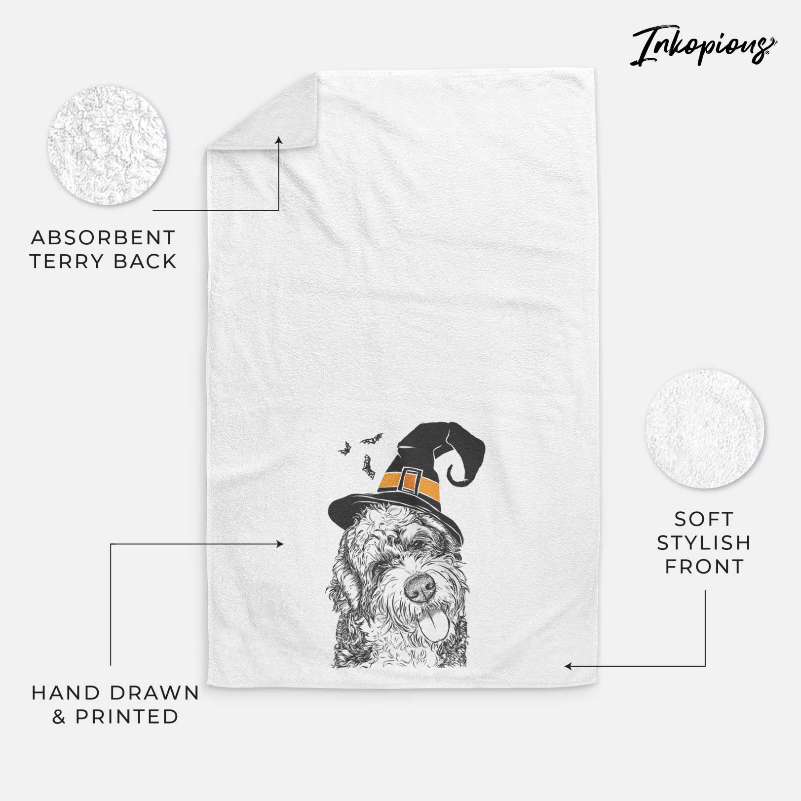 Kaci the Bernedoodle Decorative Hand Towel