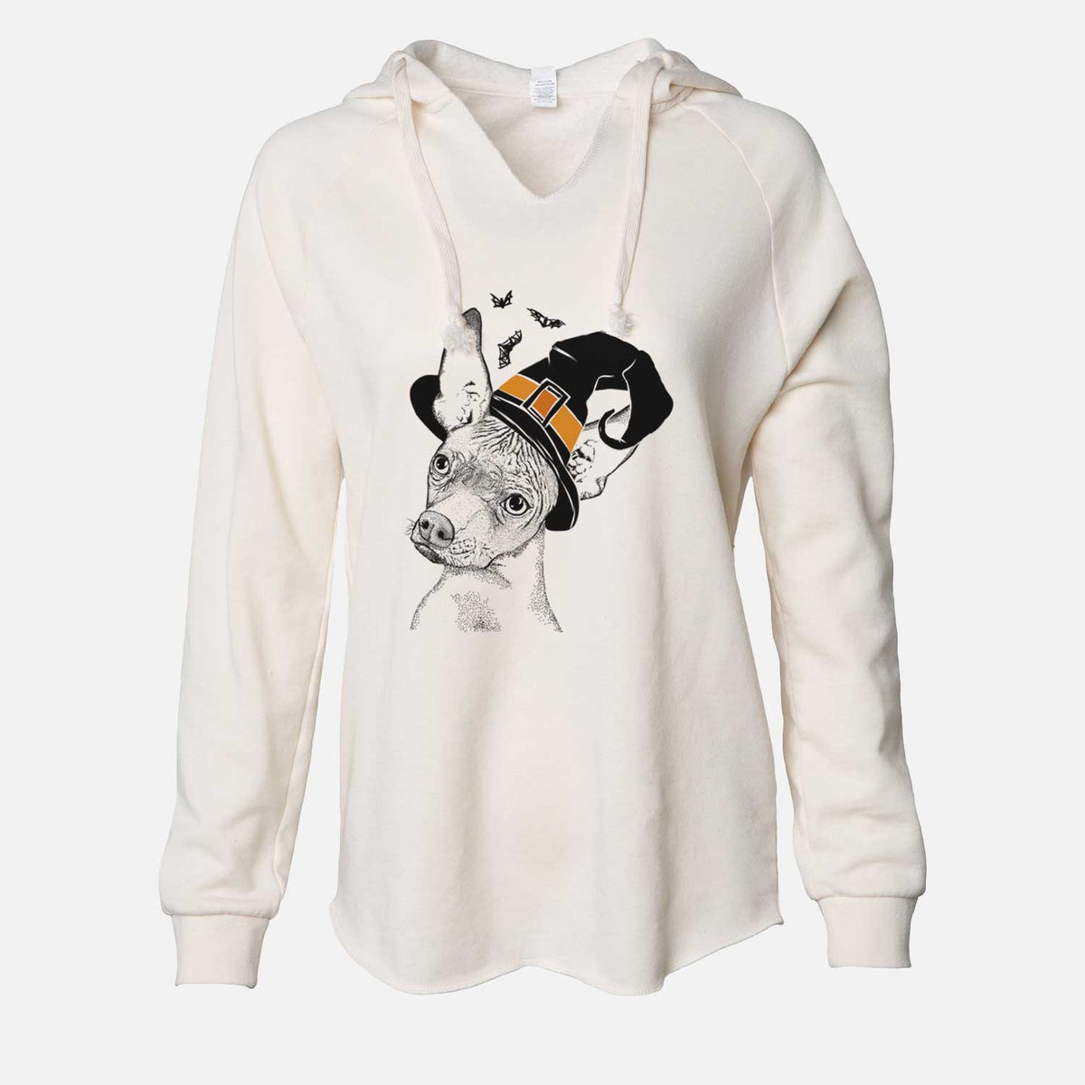 Witch Kahlo the Xoloitzcuintli - Cali Wave Hooded Sweatshirt