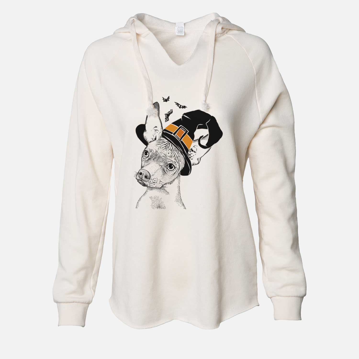 Witch Kahlo the Xoloitzcuintli - Cali Wave Hooded Sweatshirt