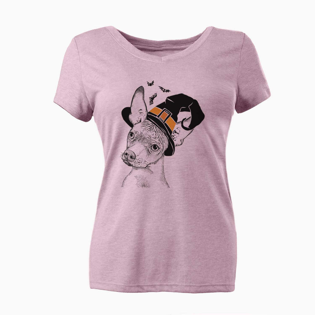 Witch Kahlo the Xoloitzcuintli - Women's V-neck Shirt