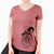 Witch Kai the Keeshond - Women's V-neck Shirt