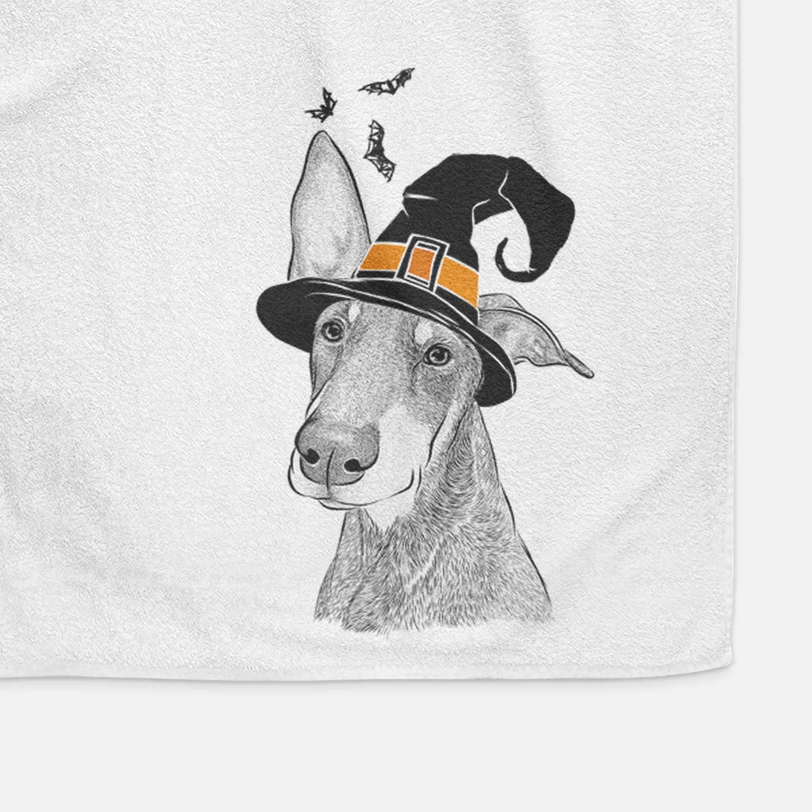 Kain the Doberman Pinscher Decorative Hand Towel