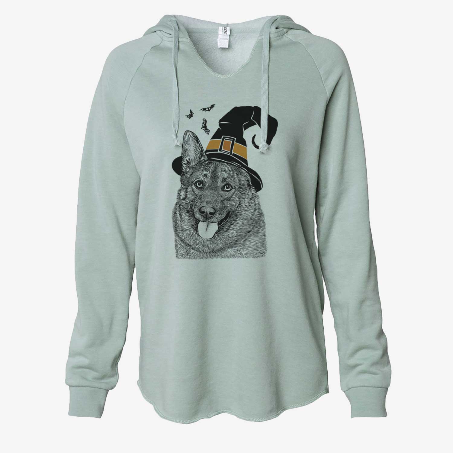 Witch Kasia the Norwegian Elkhound - Cali Wave Hooded Sweatshirt