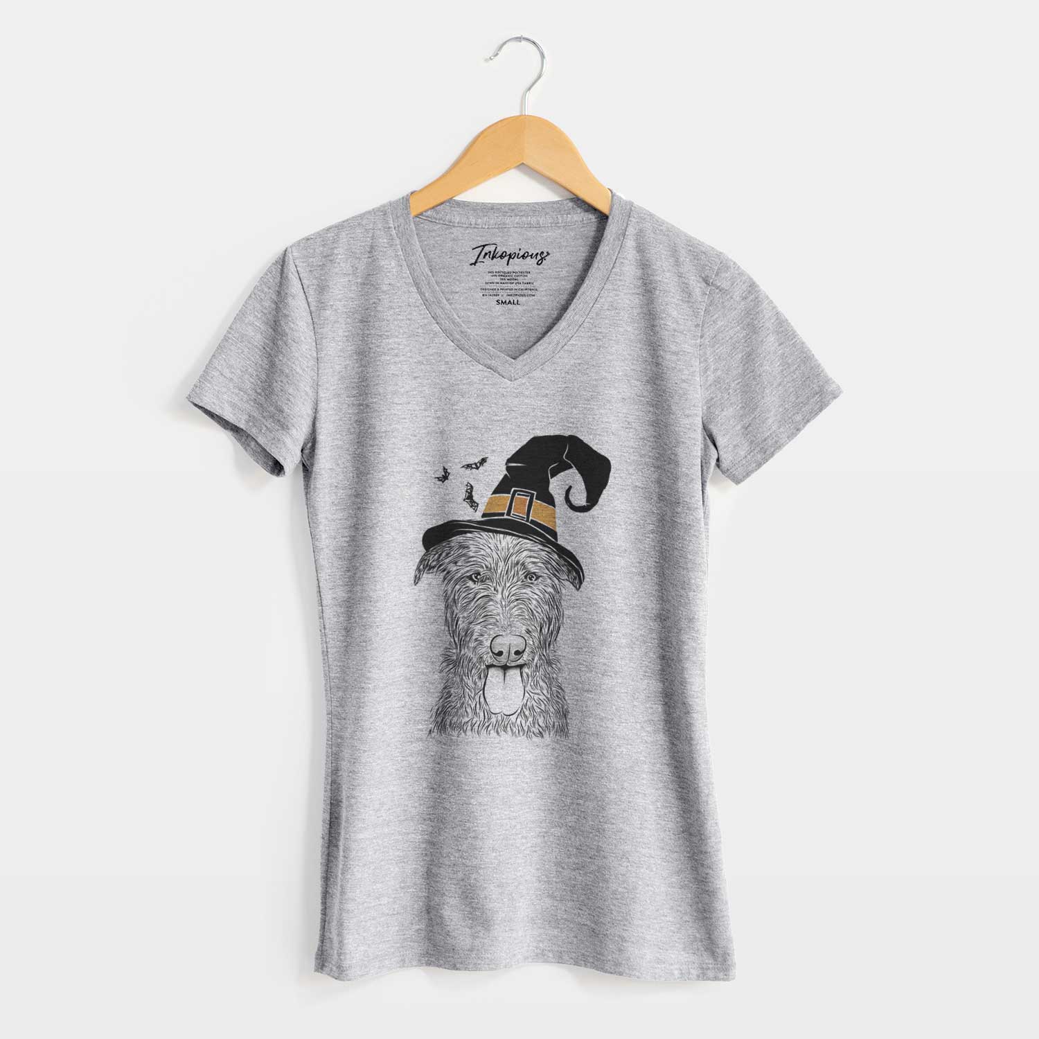 Witch Keeva the Irish Wolfhound - Women's V-neck Shirt