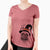 Witch Kingsleigh the French Bulldog - Women's V-neck Shirt