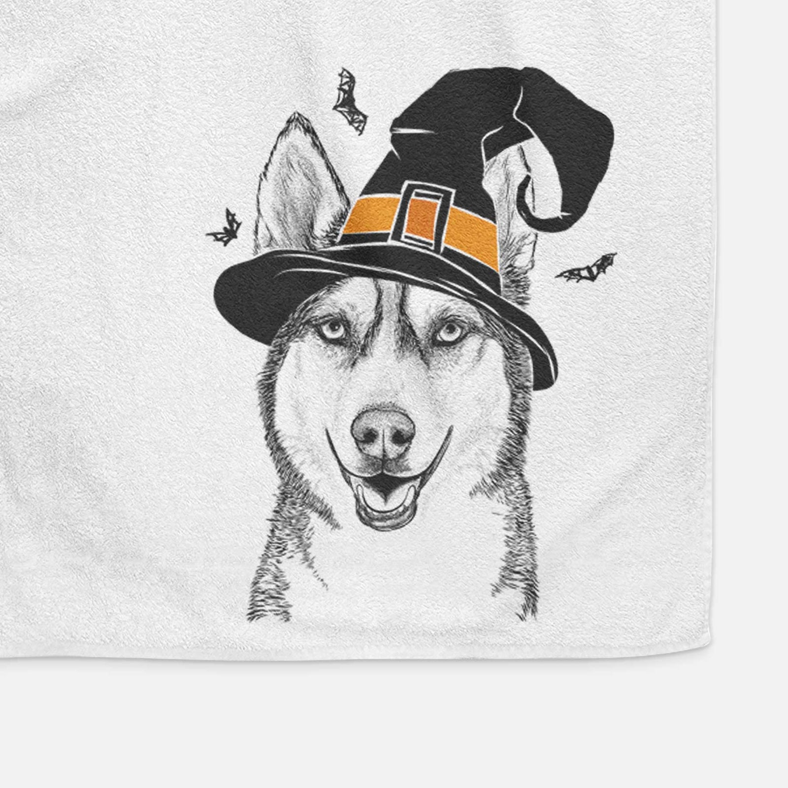 Kira the Siberian Husky Decorative Hand Towel