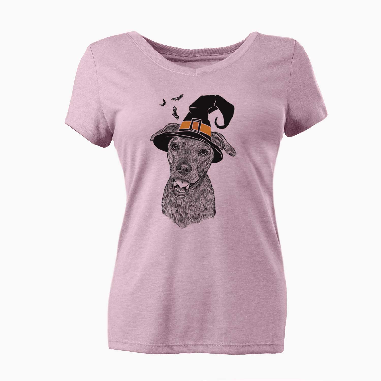 Witch Kirby the Mountain Cur Mix - Women's V-neck Shirt