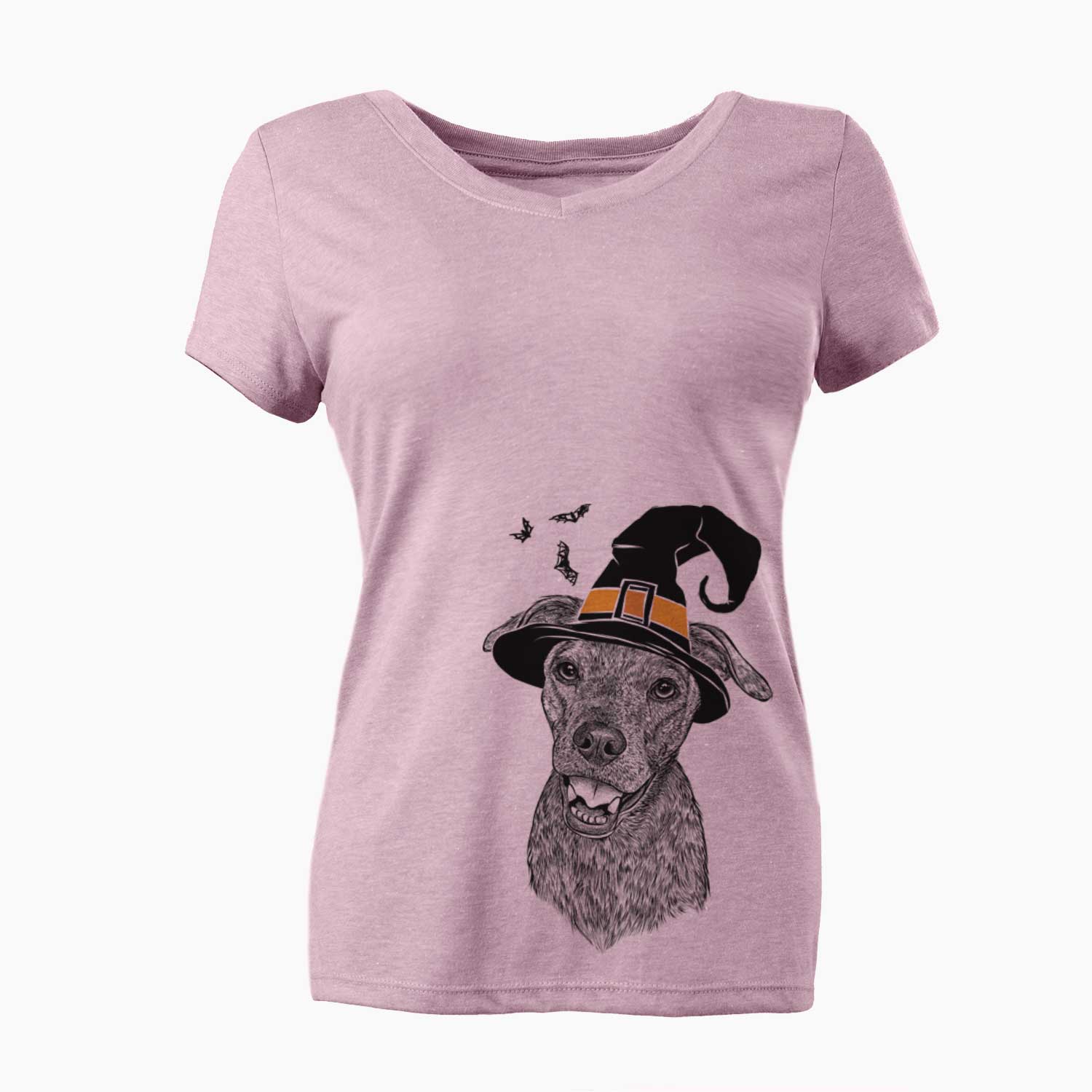 Witch Kirby the Mountain Cur Mix - Women's V-neck Shirt