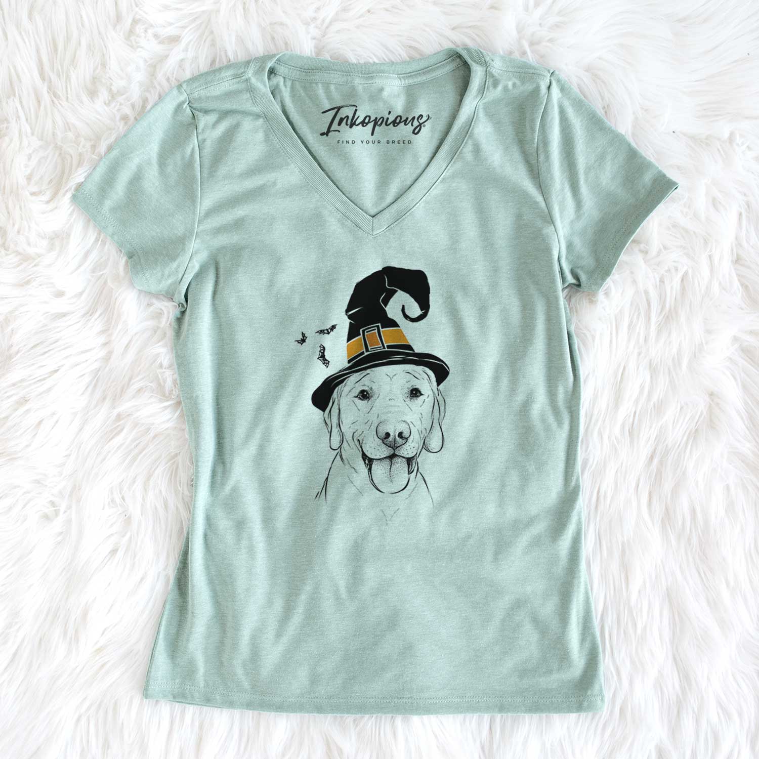 Witch Klay the Labrador Retriever - Women's V-neck Shirt