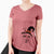 Witch Koa the Jack Russell Terrier - Women's V-neck Shirt