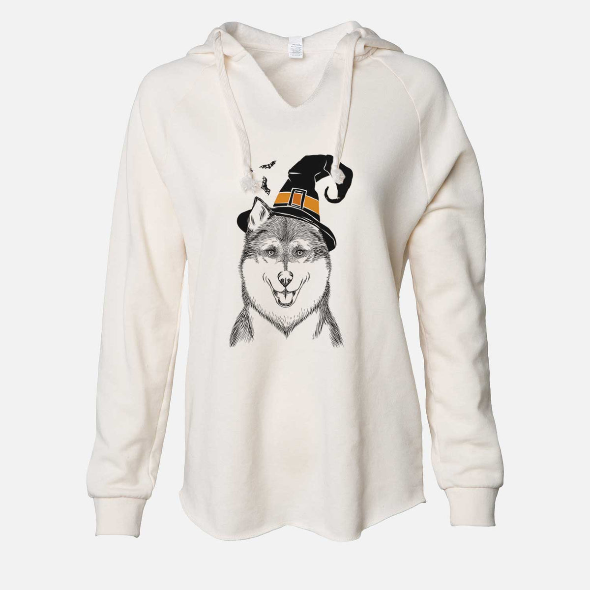 Witch Koda the Siberian Husky - Cali Wave Hooded Sweatshirt