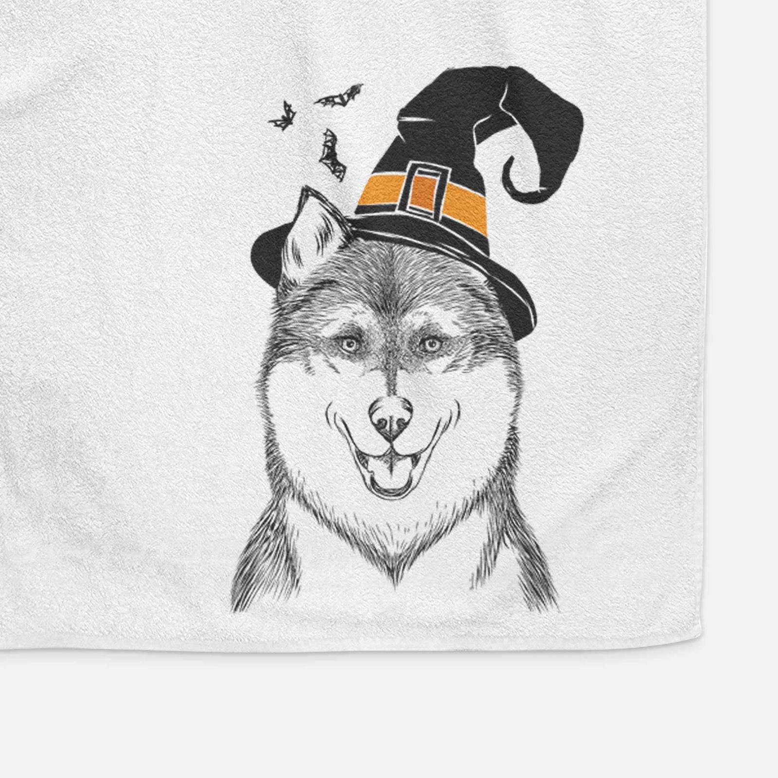 Koda the Siberian Husky Decorative Hand Towel