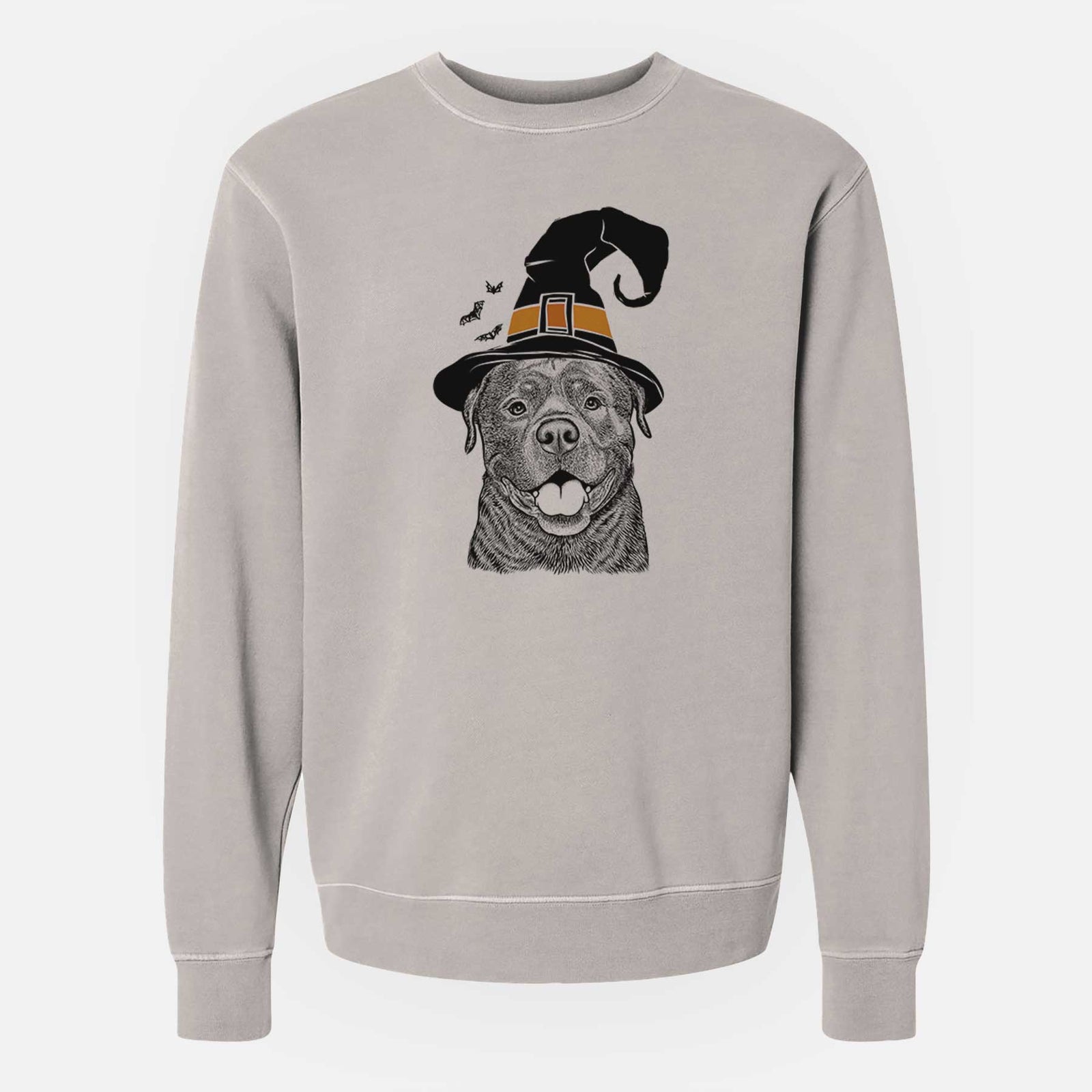 Witch Kojak the Rottweiler - Unisex Pigment Dyed Crew Sweatshirt