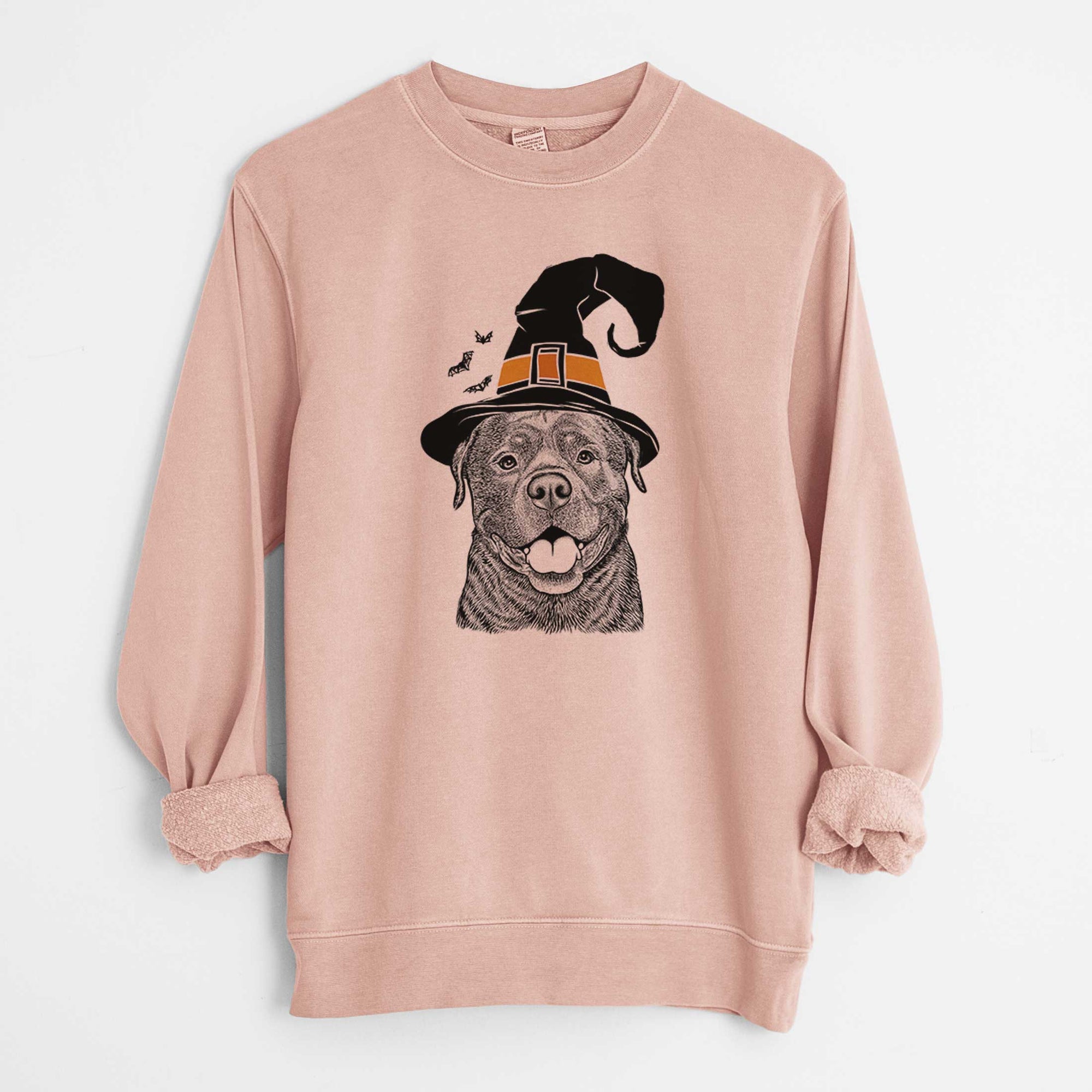 Witch Kojak the Rottweiler - Unisex Pigment Dyed Crew Sweatshirt