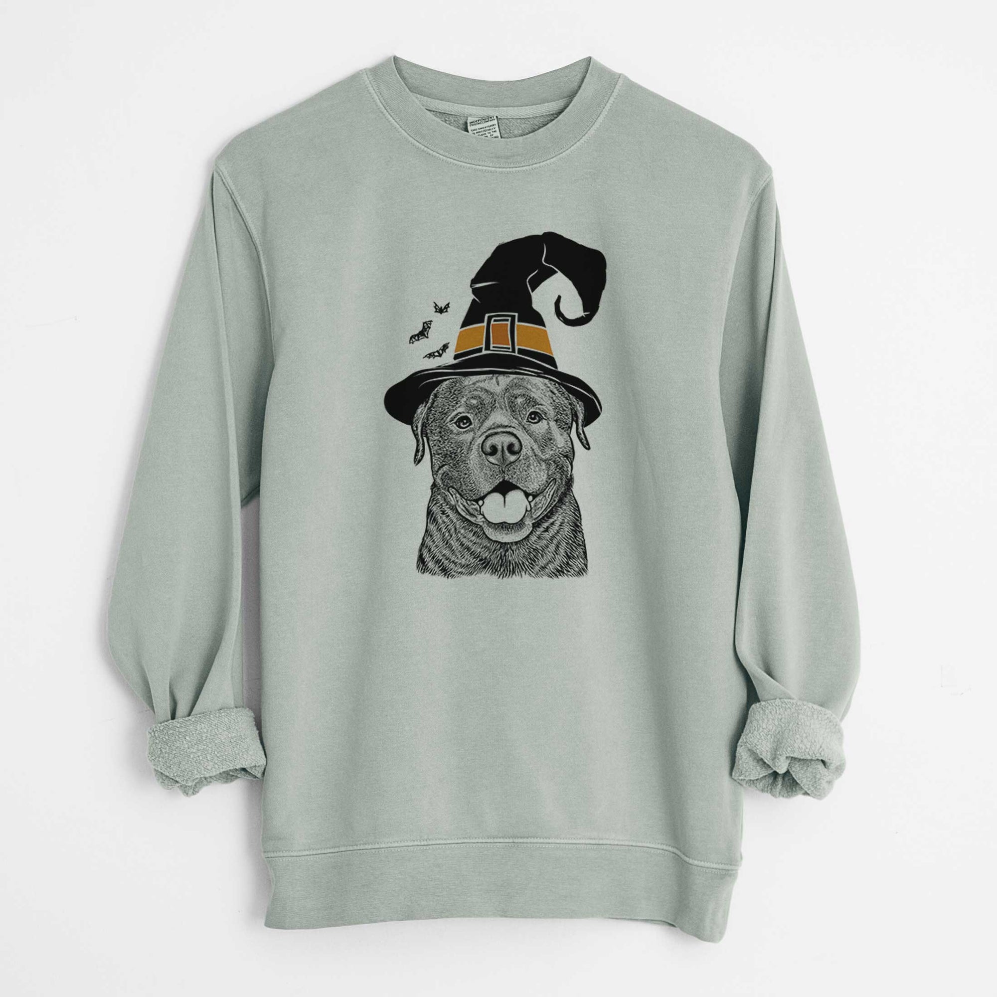 Witch Kojak the Rottweiler - Unisex Pigment Dyed Crew Sweatshirt