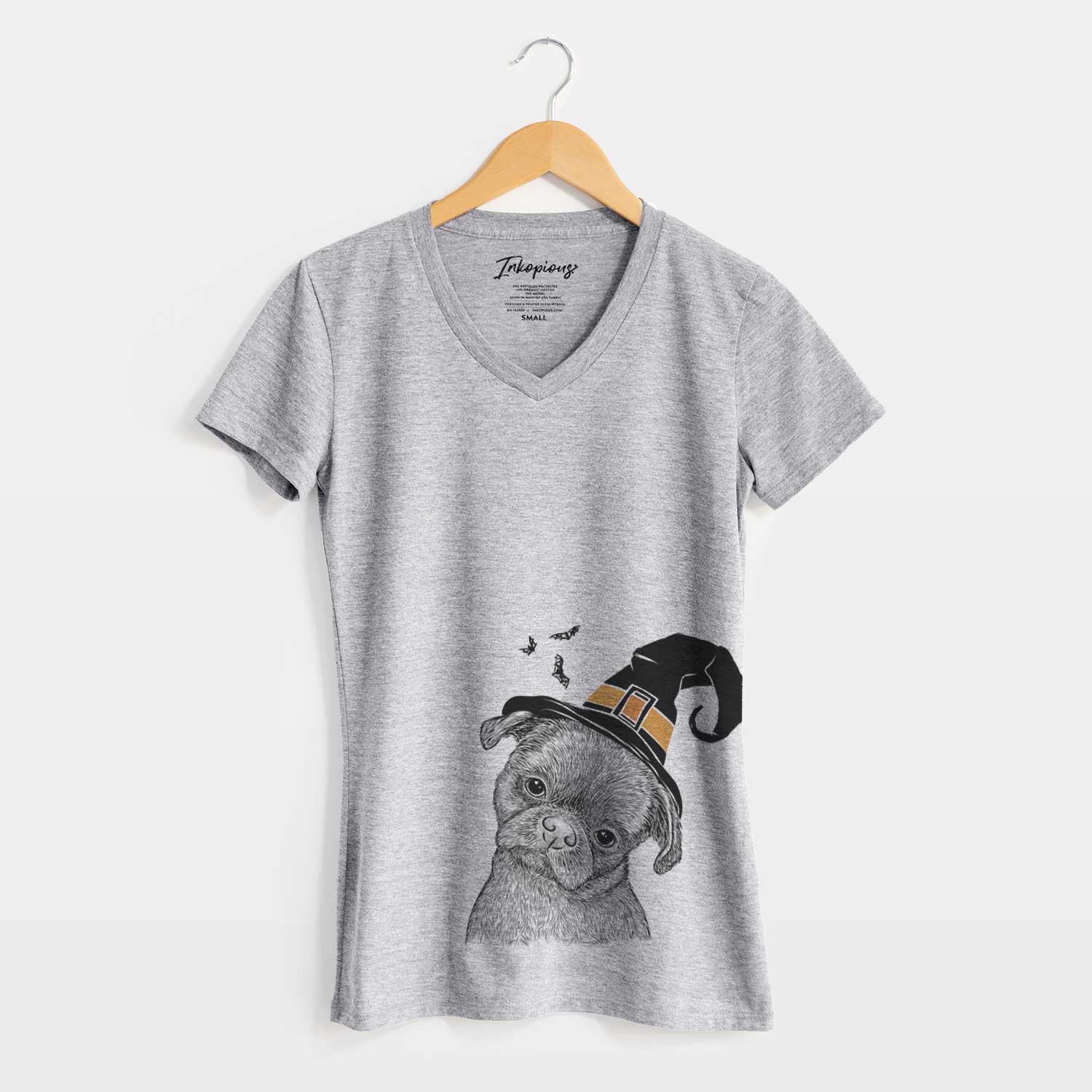 Witch Koko the Shih Tzu - Women's V-neck Shirt