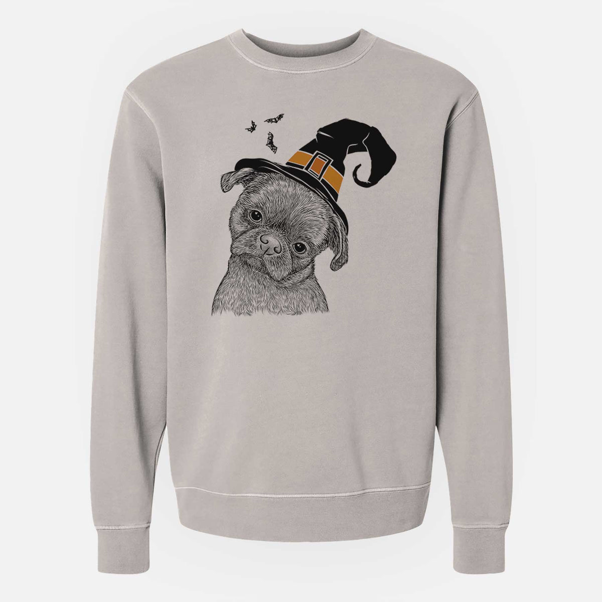 Witch Koko the Shih Tzu - Unisex Pigment Dyed Crew Sweatshirt